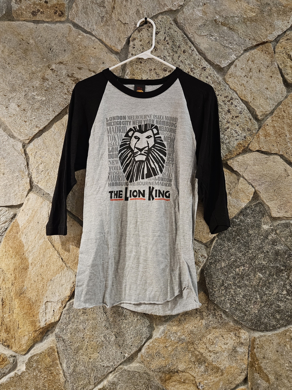 Disney The Lion King Raglan Tee - Gray & Black